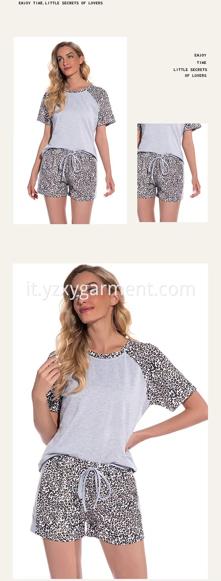 Knitted Leopard Print Loungewear